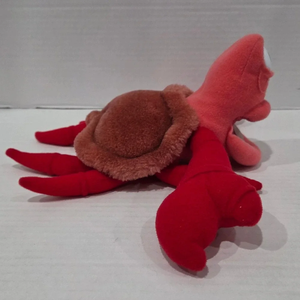 Disney The Little Mermaid Sebastian Crab Plush Vintage Red Stuffed Animal Toy